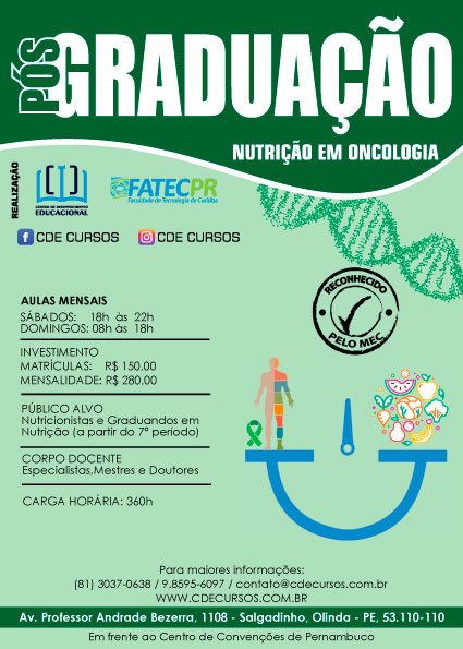 PÓS-GRADUAÇÃO - Nutrição