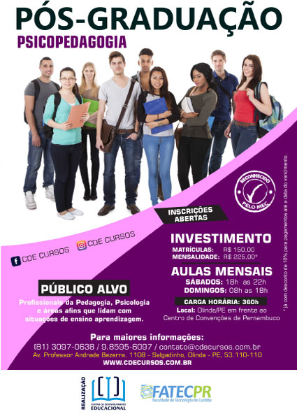 PÓS-GRADUAÇÃO - Psicopedagogia